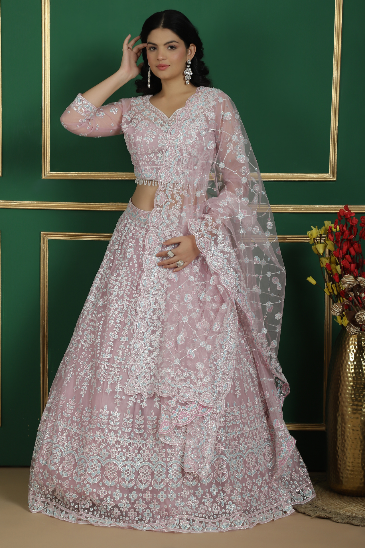 Exclusive Bite Work Lehenga Choli