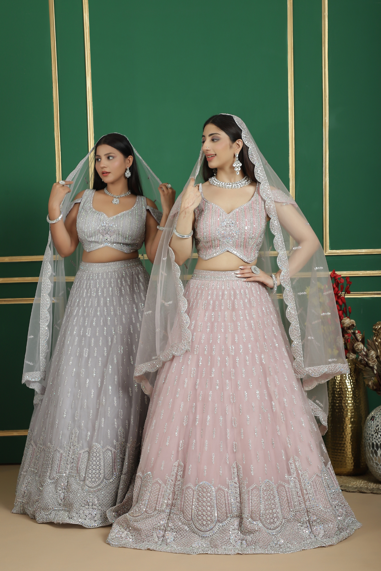 Pastel Colored Designer Lehengas