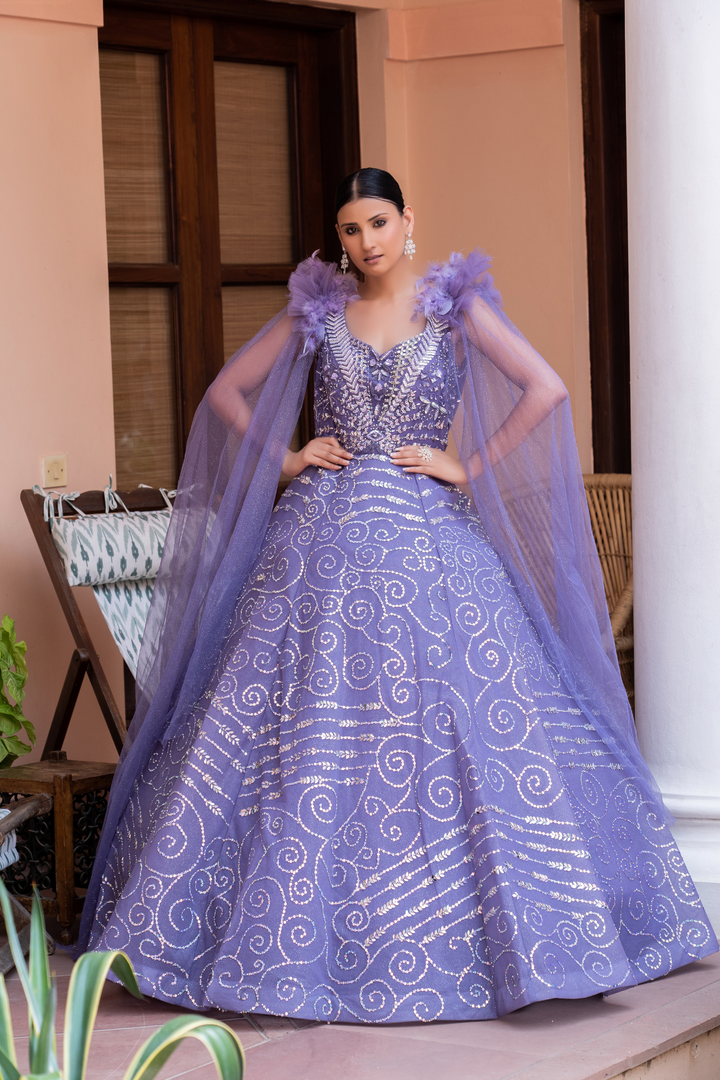 Purple Exquisite Ball Gown