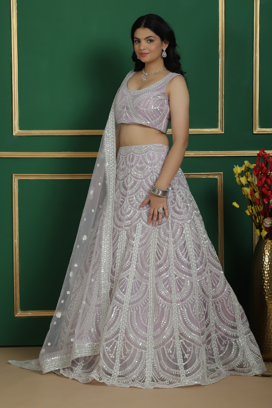 Designer Lehenga with Aari Work