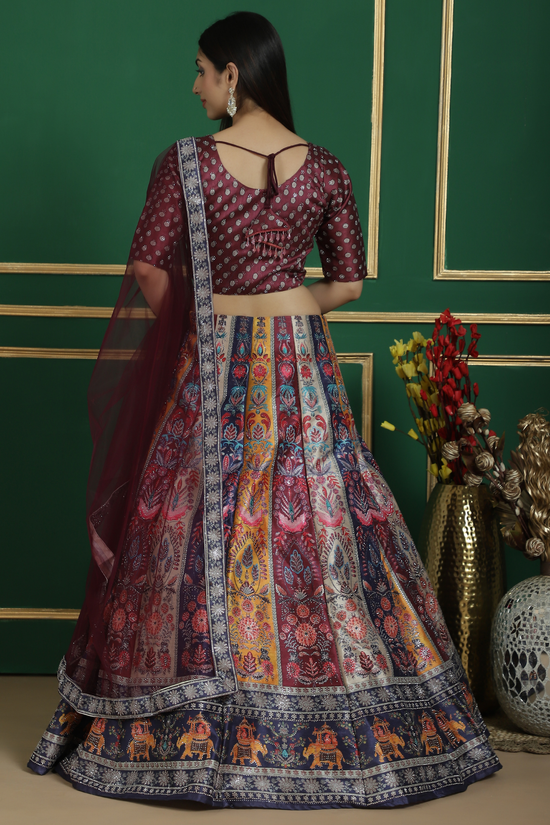 Multi Color Printed Lehenga Choli